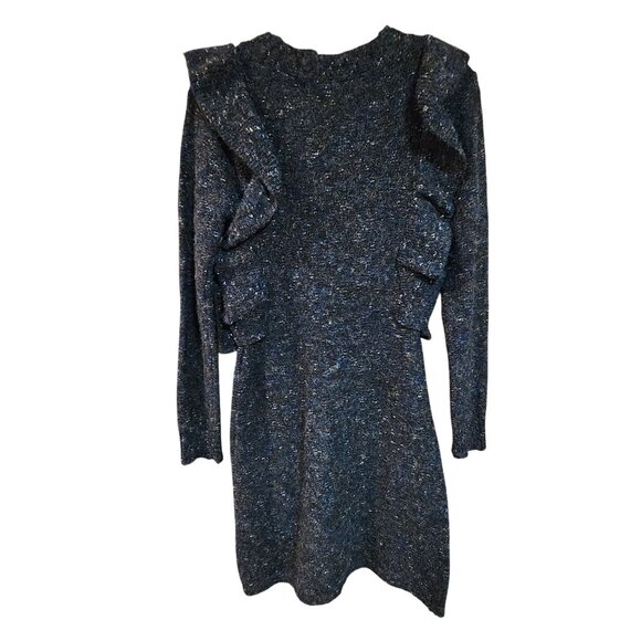 Chelser & Violet XS Shimmer Knit Dress With Ruffle Accent - Picture 2 of 3